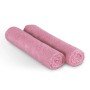 2er-Pack Bestlivings Microfaser Geschirrtücher, 65x45 cm, Rose, gerollt.
