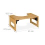 Relaxdays Toilettenhocker Bambus Natur Klappbar Rutschfest 18,5 cm x 43 cm x 27,5 cm 2,3 kg_4