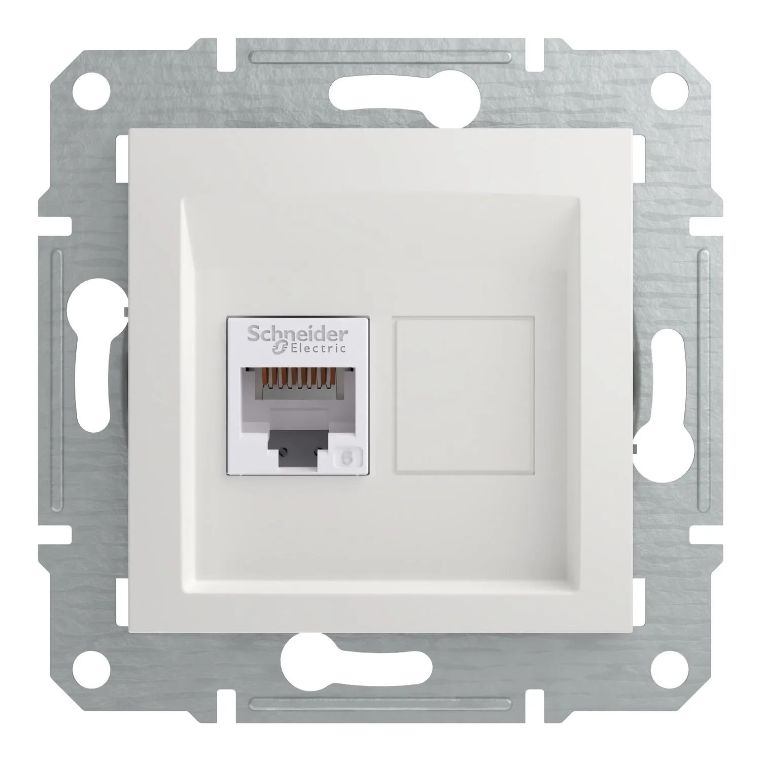 Schneider Electric ASFORA RJ45 Kat. 6e UTP 1-Fach ICD UP Weiss EPH4770121D