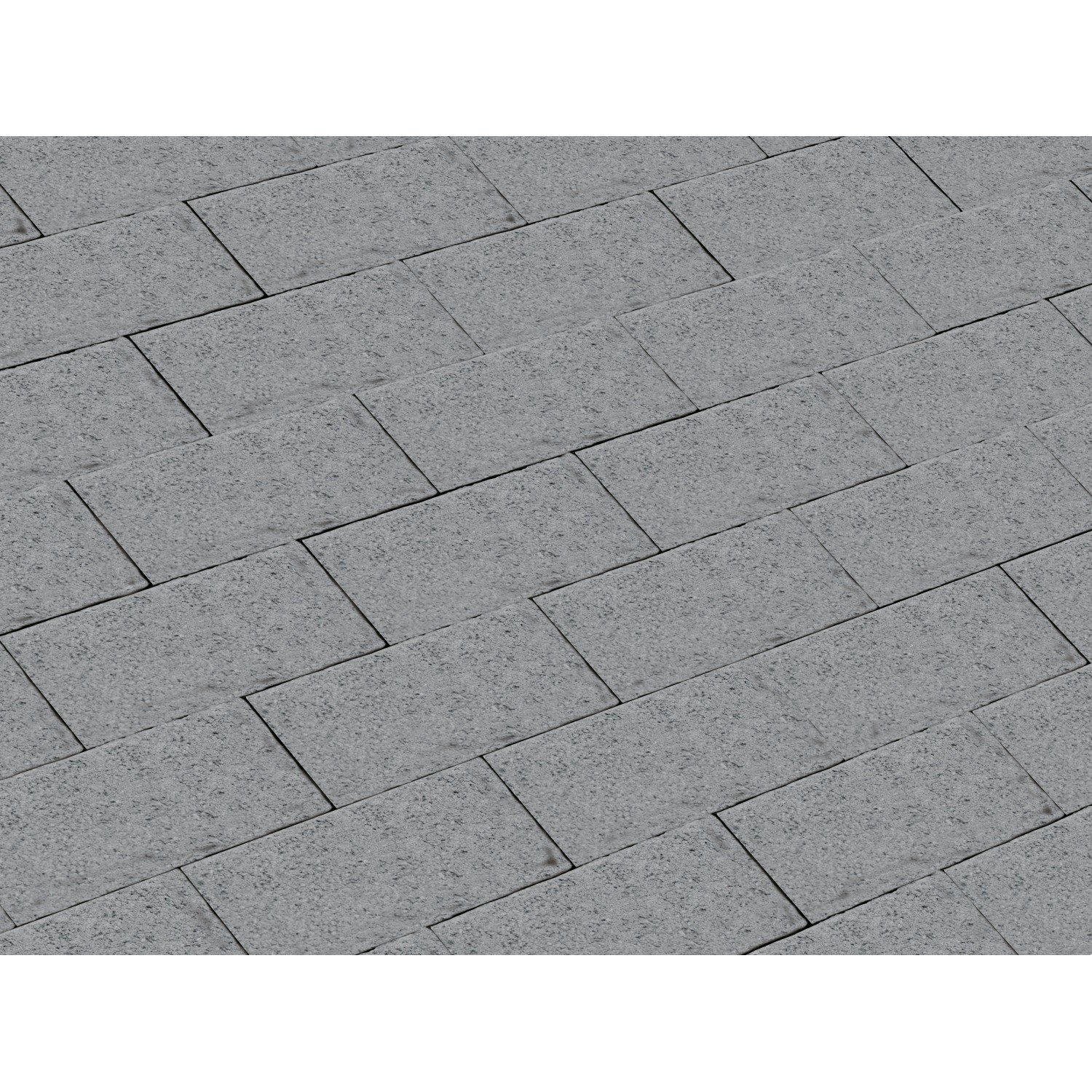 Rechteck-Pflaster Beton Grau 20 cm x 10 cm x 6 cm