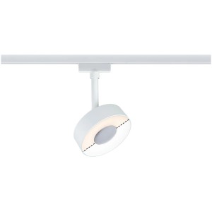 Weißer Paulmann Urail LED Schienenspot Circle, 5W, 210lm, für Schienensysteme.