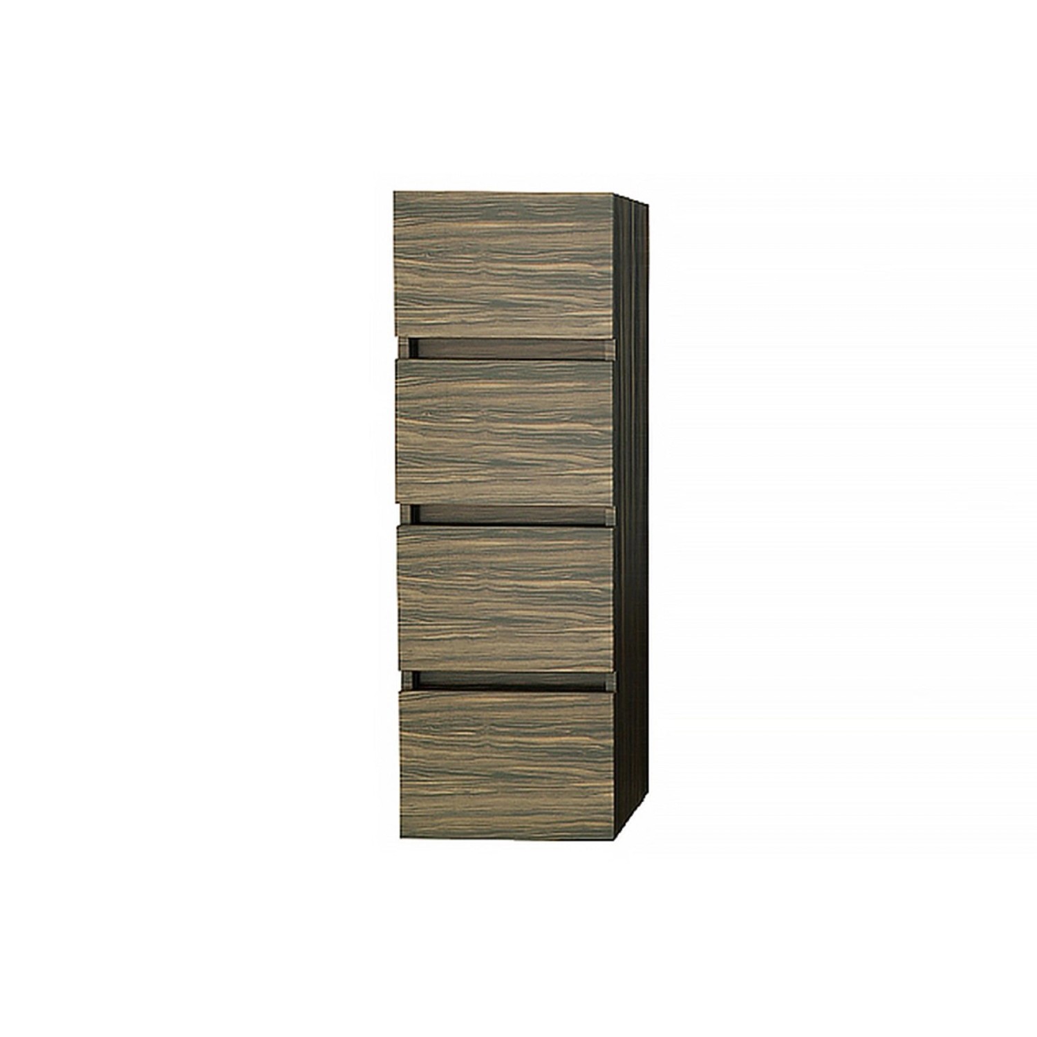 Jet-Line Badezimmer Hochschrank Kufstein in Holzoptik Zebra Dunkel 120cm günstig online kaufen