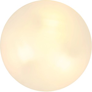 Globo Außenleuchte, 3-flammig, schwarz matt, Ø 30cm. Runde Deckenleuchte für den Außenbereich.