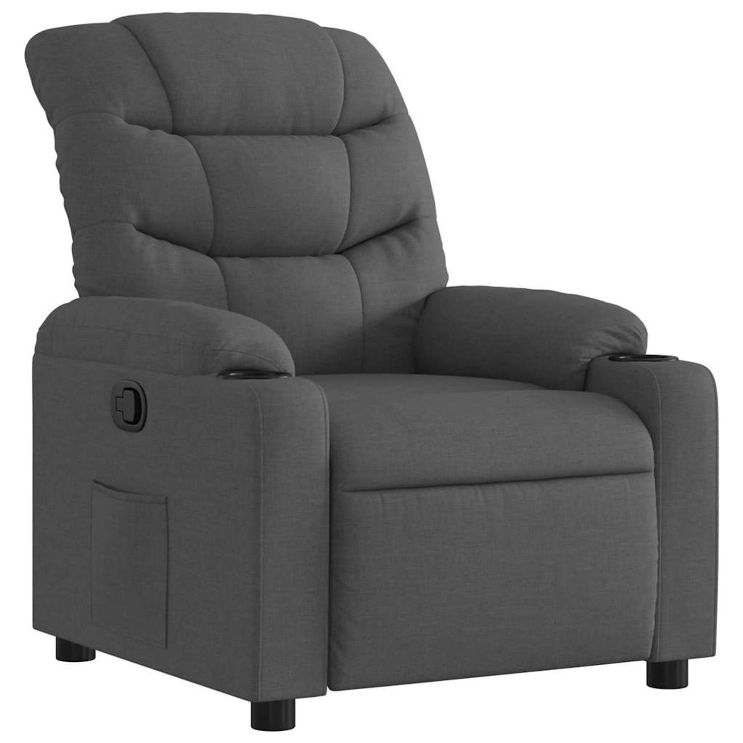 vidaXL Relaxsessel Dunkelgrau Stoff 374148