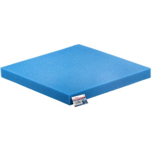 Blauer Aquarium Filterschaum Filter Master, 50x50x5cm, feinporig (PPI 30) für Aquarienfilter.