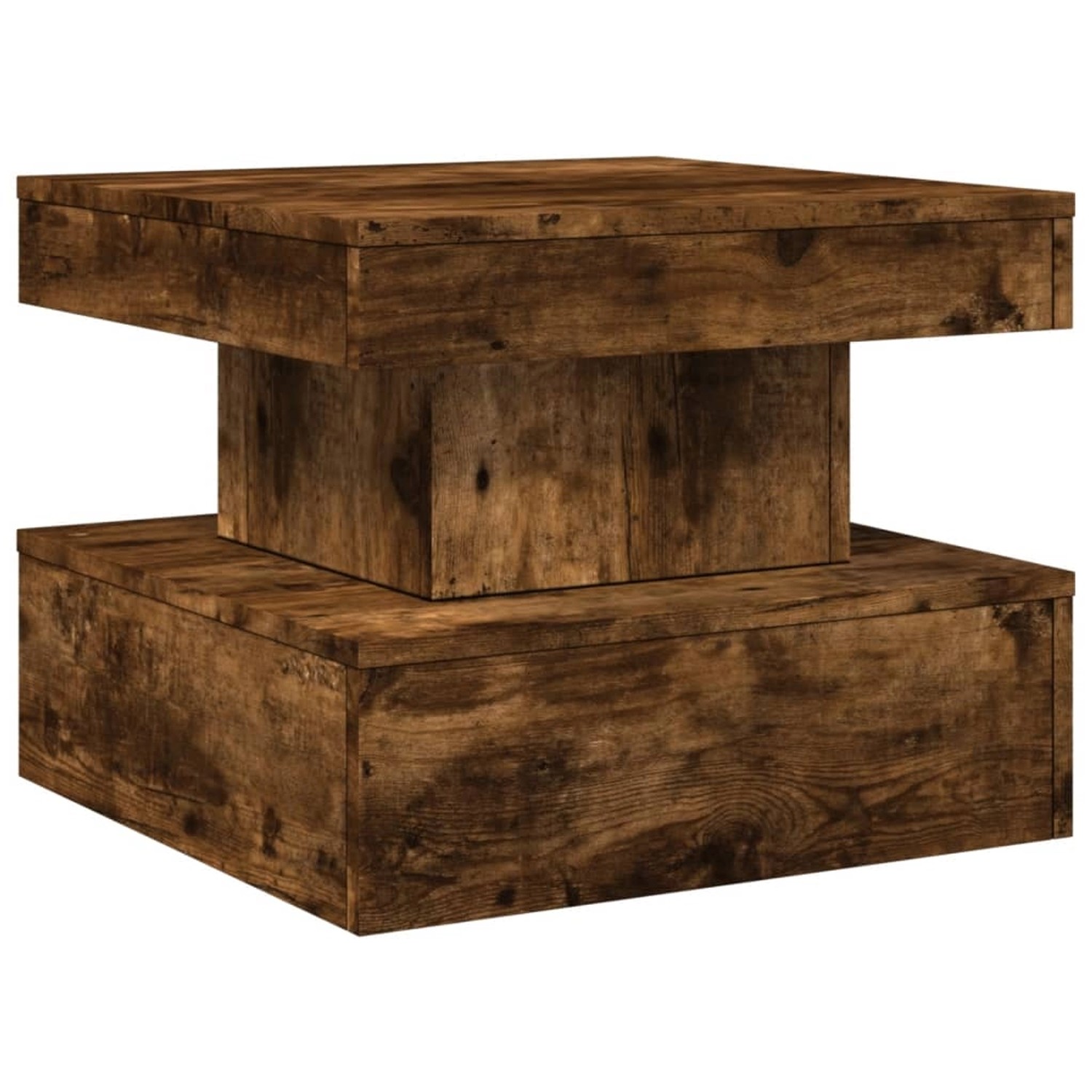 vidaXL Couchtisch mit LED-Leuchten Räuchereiche 50x50x40 cm 839844 günstig online kaufen