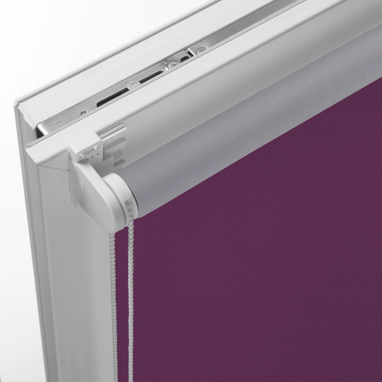 Gardinia EasyFix Rollo Thermo, 100x150 cm, Lila, Detailansicht.