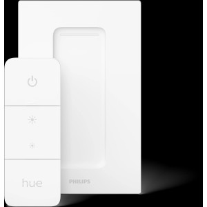 Philips Hue Adore Dimmer und Halterung in Weiß für smarte Lichtsteuerung.