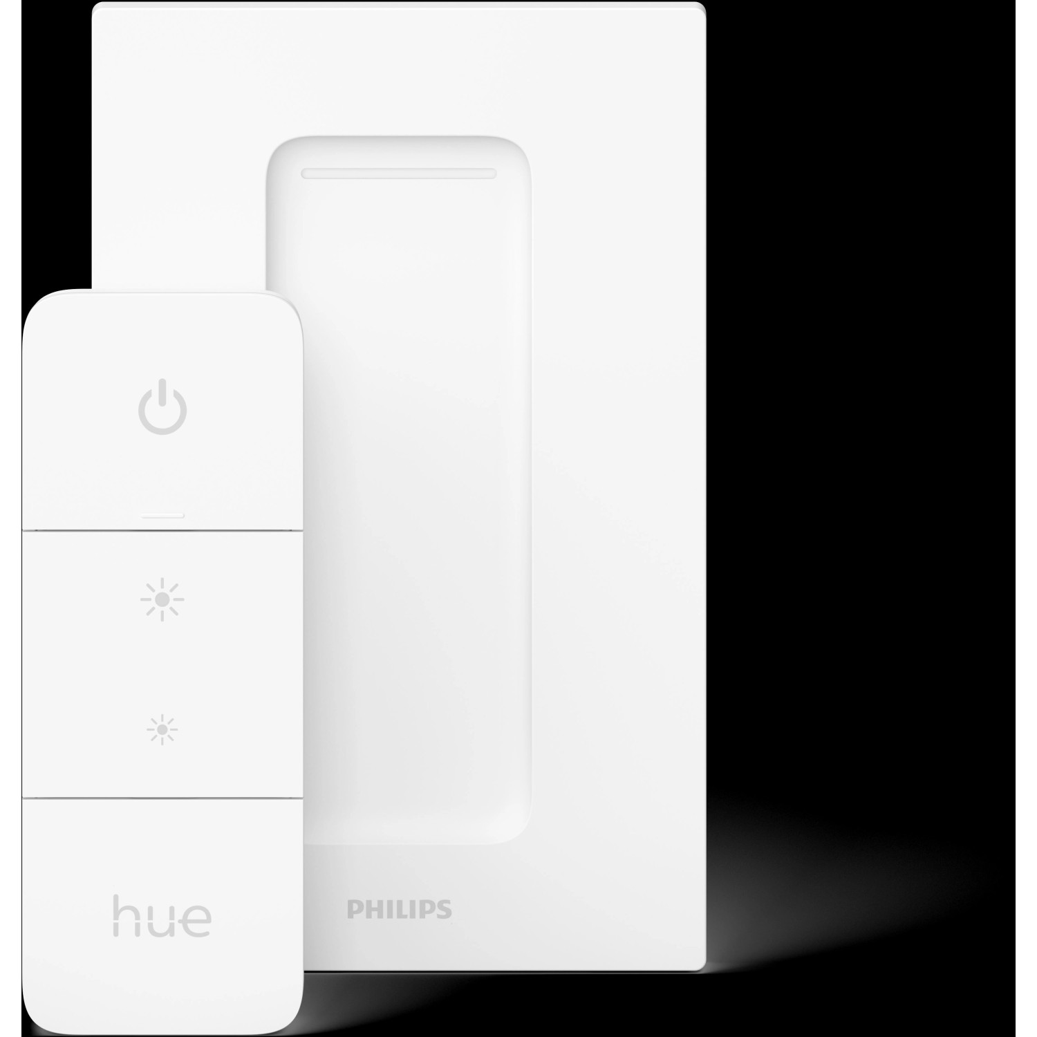 Philips Hue Adore Dimmer und Halterung in Weiß für smarte Lichtsteuerung.