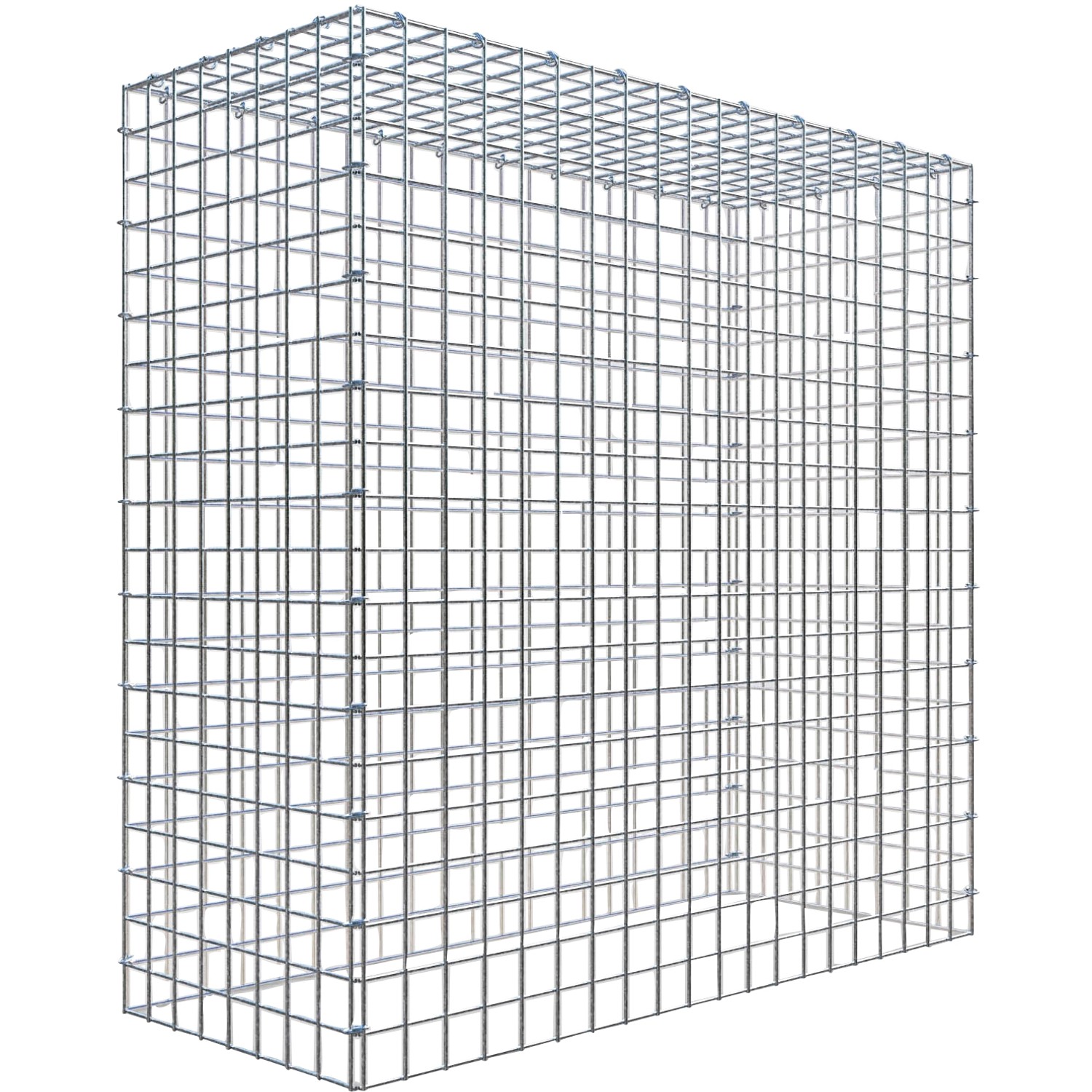Gabiona C-Ring-Gabione-Anbaukorb Typ 3 100 x 100 x 40 cm Maschenw 5 x 5 cm