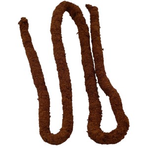 Flexible, braune Liane (1 m) aus Kokosfasern zur Dekoration im Terrarium.