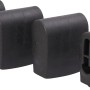 Sieger Fußkappen Set, 4 Stück, grau, 25x45 mm, für Gartenmöbel.