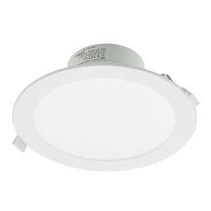 PRIOS LED Einbaustrahler Rida, weiß, Aluminium, 1-flammig, für Badezimmer