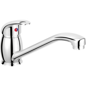 baliv Küchenarmatur KI-5010 Chrom, Einhebelmischer mit schwenkbarem Auslauf.