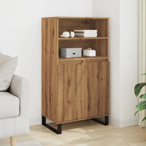 vidaXL Highboard Artisan-Eiche 60x36x110 cm Holzwerkstoff 857461