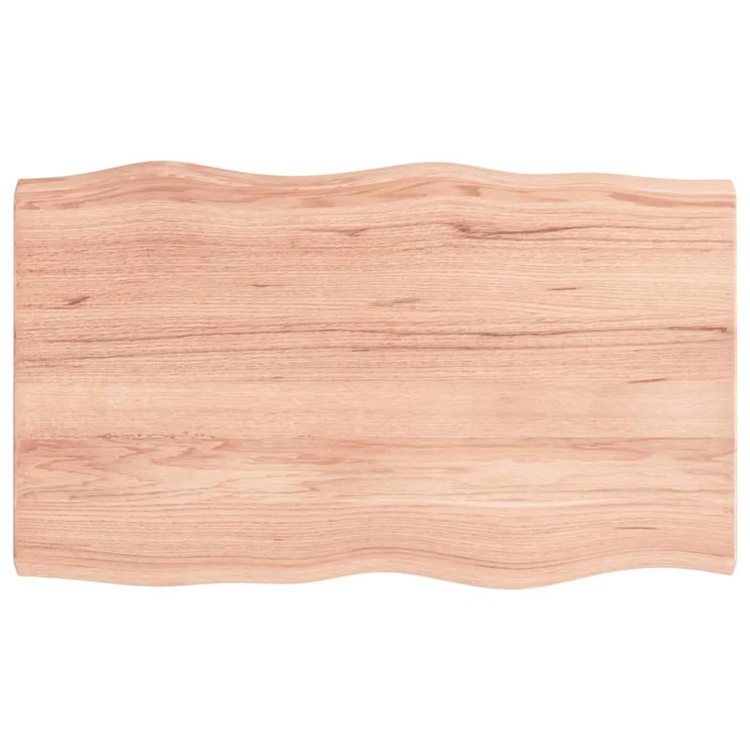 vidaXL Tischplatte 100x60x2-4 cm Massivholz Behandelt Baumkante 363954