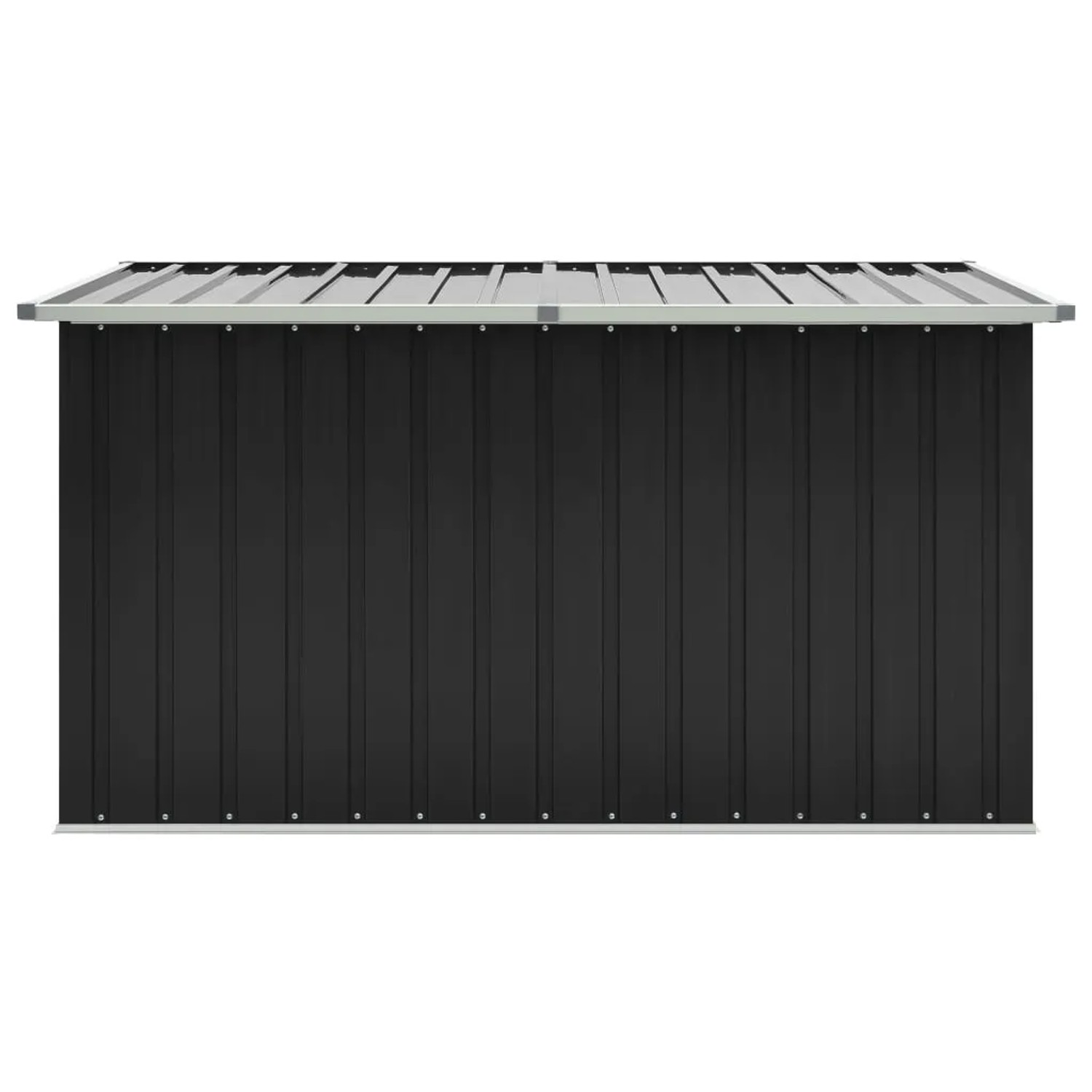 furnicato Gartenbox, anthrazit, 171x99x93 cm. Universalbox aus verzinktem Stahl für Garten und Terrasse.
