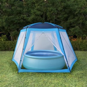 Furnicato Pool Pavillon Partyzelt Blau 590 X 520 X 250 Cm