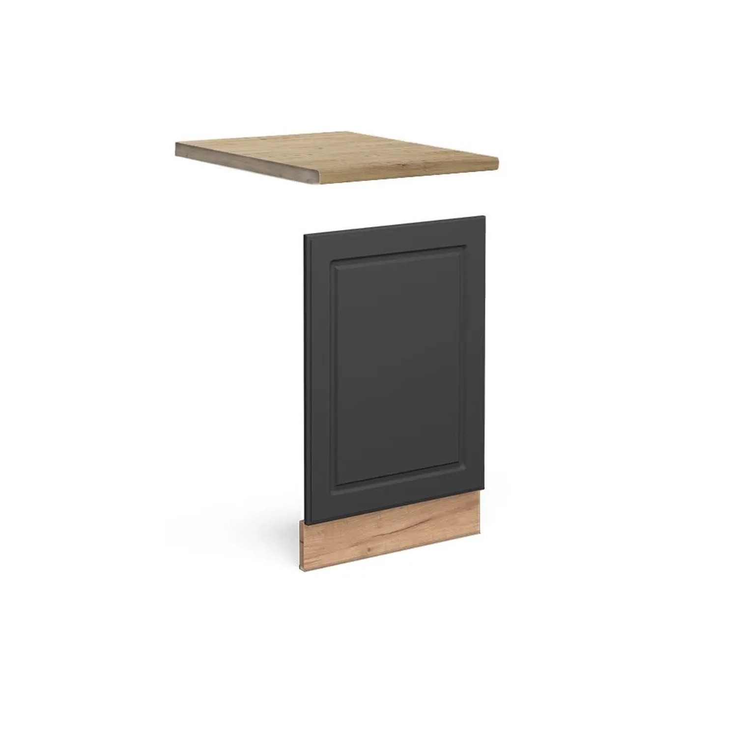 Vicco Frontblende Fame-Line Anthrazit-Gold Goldkraft Eiche 45 cm AP Eiche