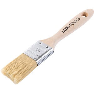 LUX-TOOLS PRO Flachpinsel, 30 mm, 6er-Set, für Farben und Lacke.