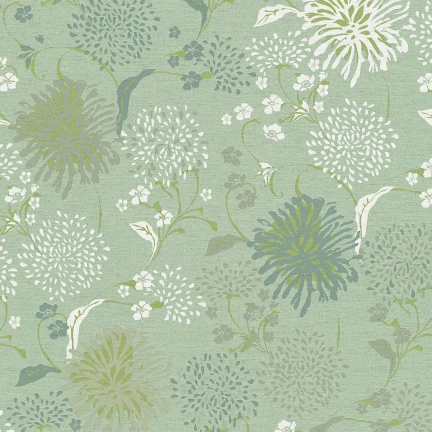 Tadessi Tapete Floral M1-No.4093 Vliestapete in Weiß