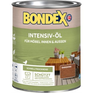 Dose Bondex Intensiv-Öl Bangkirai, Holzöl für Möbel und Holzoberflächen im Innen- und Außenbereich.