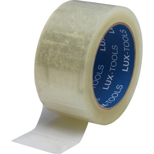 Transparenter LUX Packband 50mm x 66m zum Verpacken von Kartons.