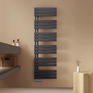 Emke Badheizkörper 160x50cm 832W Anthrazit Handtuchwärmer für Badezimmer Handtuchtrockner