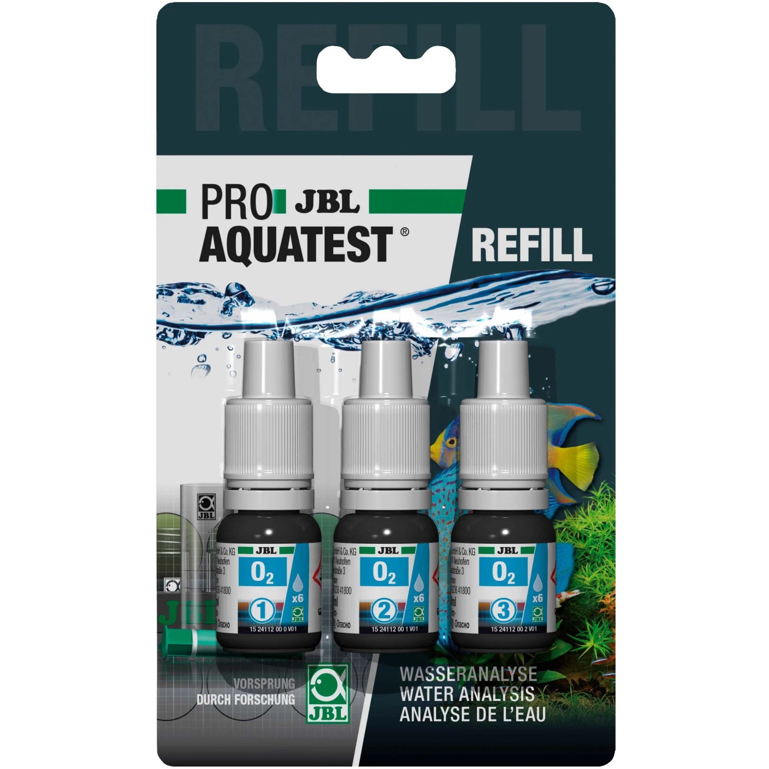 JBL Wassertest-Reagenz ProAquaTest O2 Sauerstoff Refill