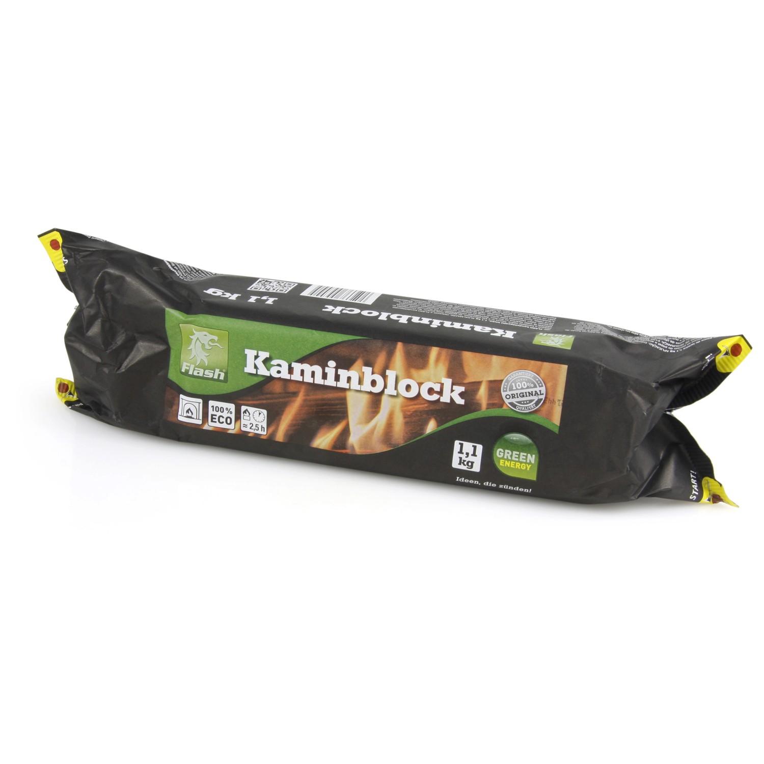 Boomex Kaminblock aus Sägespäne & Pflanzenwachs 1,1kg