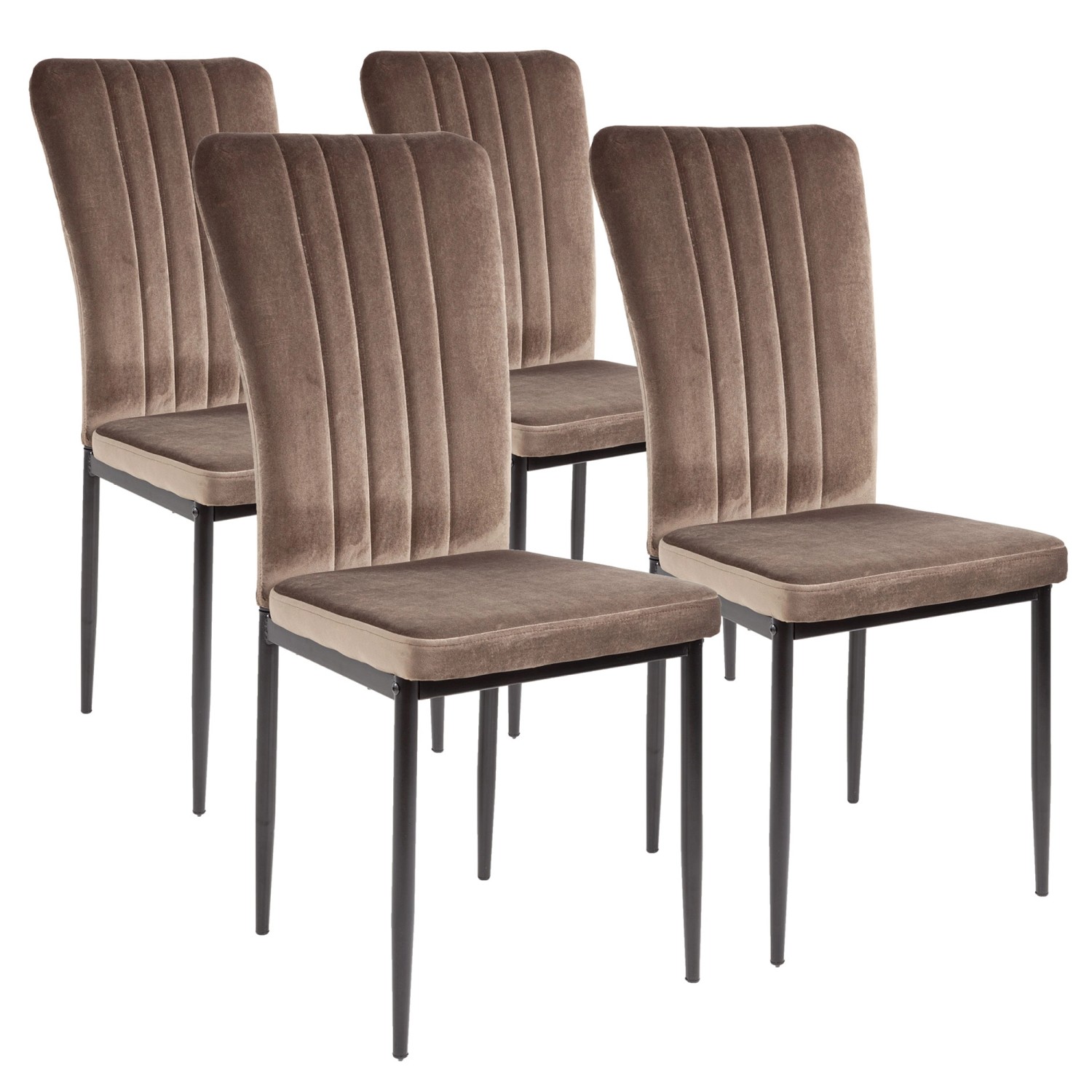 Albatros Esszimmerstühle MODENA 4er Set Braun günstig online kaufen