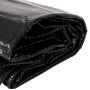Zusammengelegte, schwarze Proregal Pool Solarplane 3x2m aus PE-Folie.
