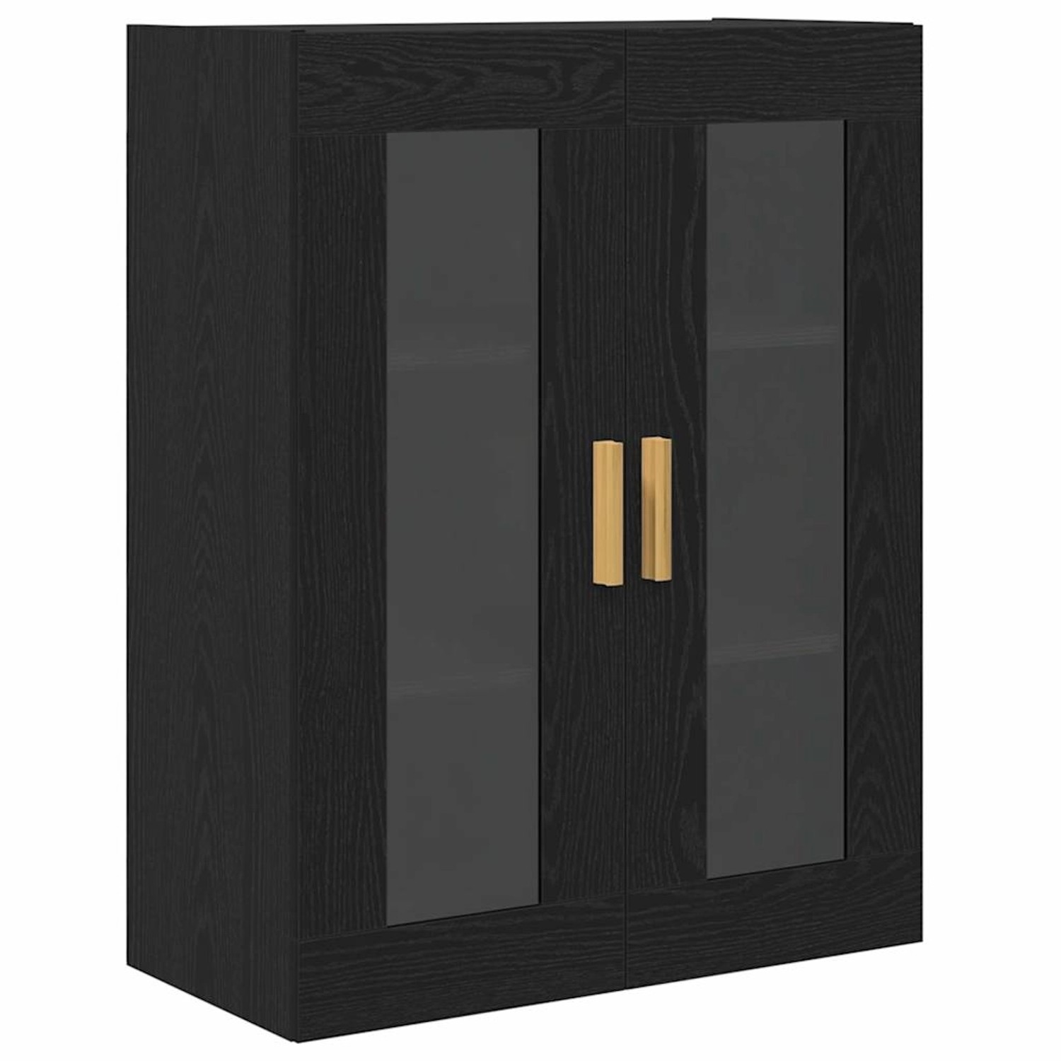 vidaXL Wandschrank Schwarz Eichen-Optik 69,5 x 34 x 90 cm 862110 günstig online kaufen