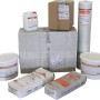 WDVS-Komplettpaket mit Mineralwolle: Dämmplatten, Armierungsgewebe, Mörtel, Grundierung, Putz, Farbe.