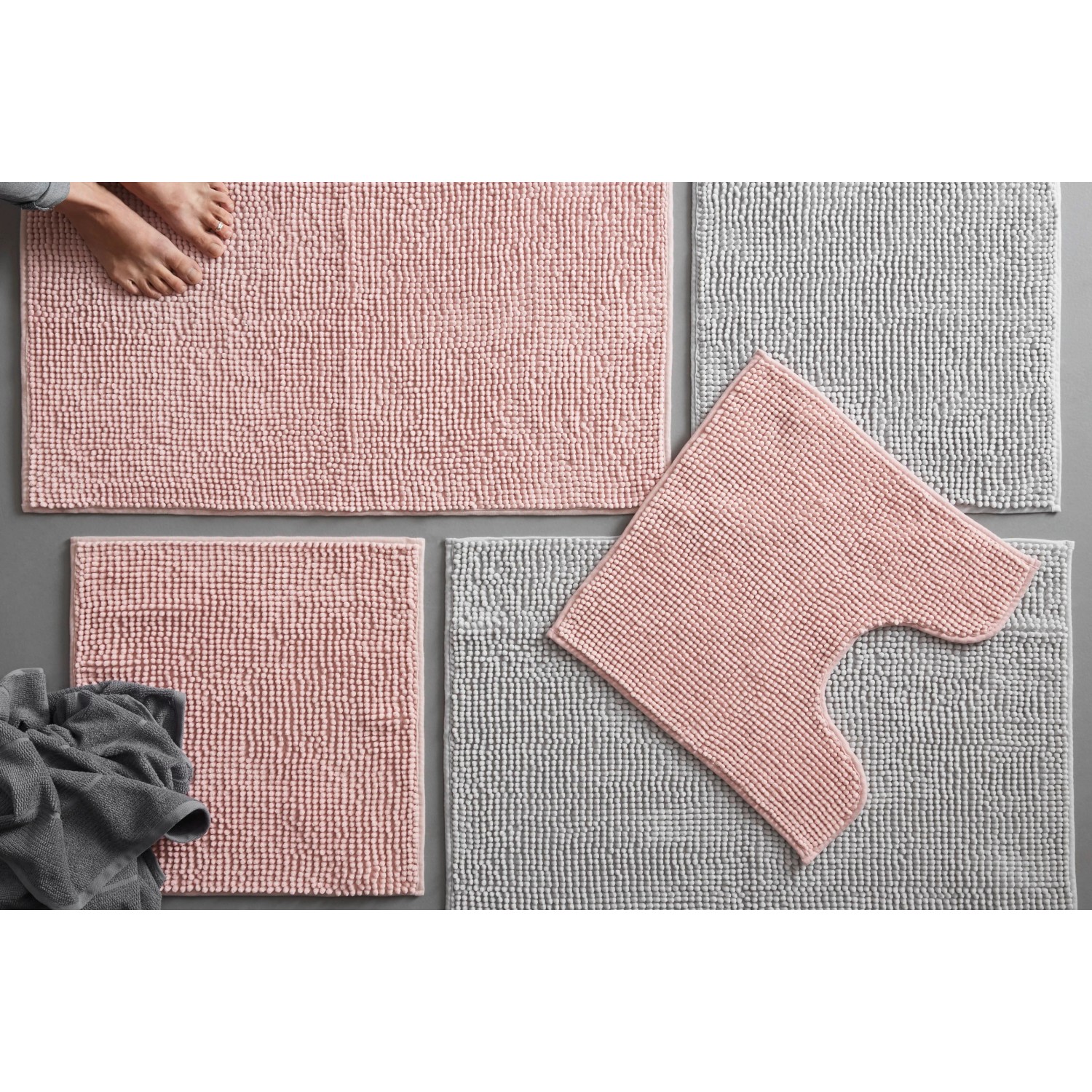 Modern Living Badematte Nelly in Rosa ca. 50x50cm_3