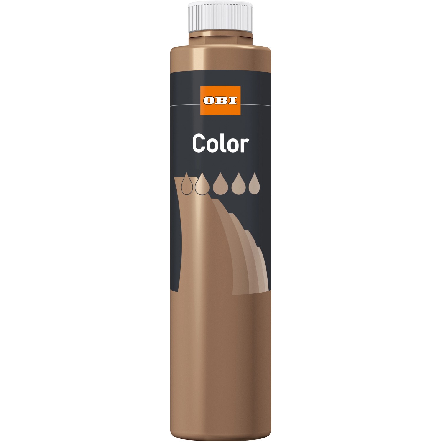 OBI Color Voll- und Abtönfarbe Oxidbraun matt 750 ml