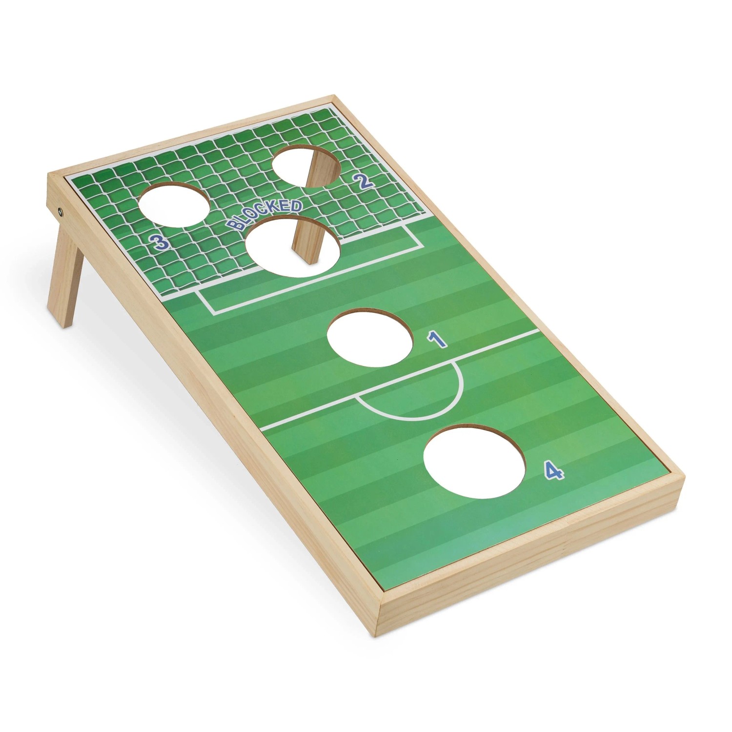 Relaxdays Cornhole Wurfspiel 11 Tlg. Set MDF Mehrfarbig Klappbar Zweiseitig 18 cm x 29 cm x 58 cm 1,1 kg