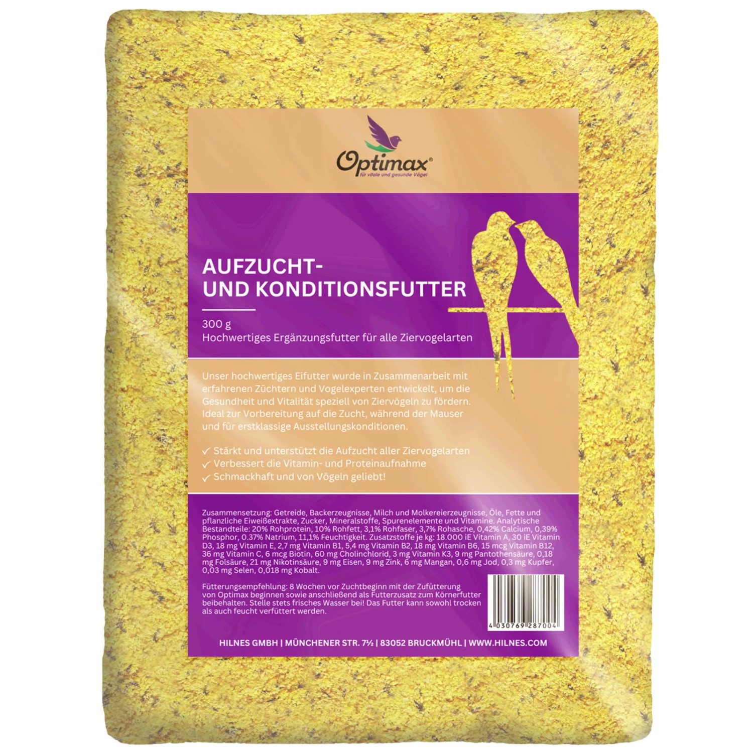 Optimax Aufzuchtzusatzfutter für Vögel