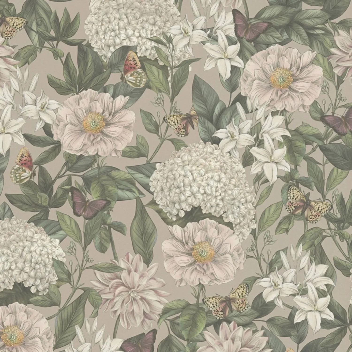 Tadessi Tapete Floral M1-No.4496 Vliestapete in Rosa