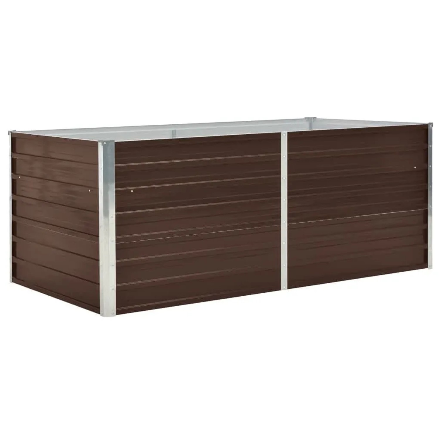Furnicato Hochbeet 160 X 80 X 45 Cm Verzinkter Stahl Braun