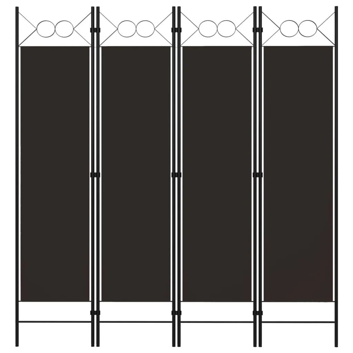 vidaXL 4 Tlg Raumteiler Braun 160 x 180 cm 320703