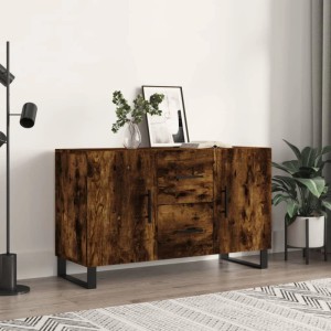 vidaXL Sideboard Räuchereiche 100x36x60 cm Holzwerkstoff 828201