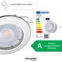 Oktaplex Einbauspot Sedan, 6er Set, Chromoptik, mit LED-Modul, warmweißes Licht.