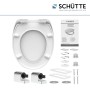 Schütte WC-Sitz Industrial Grey Duroplast mit Absenkautomatik und Montagezubehör.