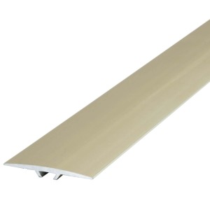 Dalsys Übergangsprofil aus Aluminium in Champagner, 90x40mm, für Laminat, Vinyl und Parkett. Saubere Bodenübergänge.