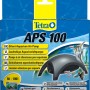 Verpackung der Tetra Aquarienluftpumpe APS 100, geeignet für Aquarien von 50-100l.