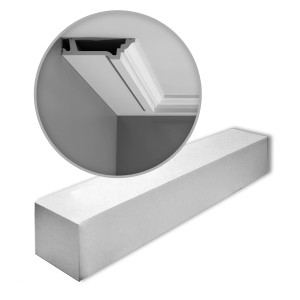 ORAC DECOR Zierleisten Set, 8 Stuckleisten (16m), weiß, für Wand und Decke.