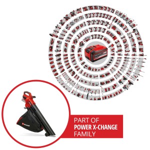 Einhell Akku-Laubsauger Venturro 18/210 Solo mit Fangsack, Teil der Power X-Change Familie.