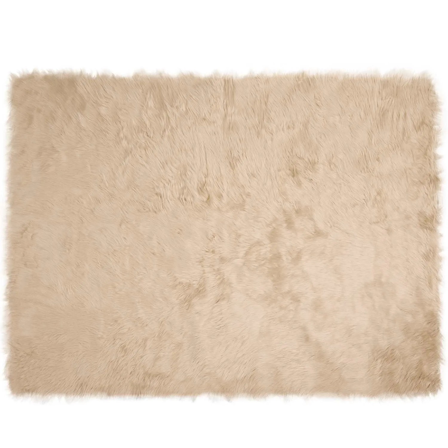 vidaXL Kunstschaffell Teppich Tafalla Beige 240 x 340 cm Polyester 42021486 günstig online kaufen