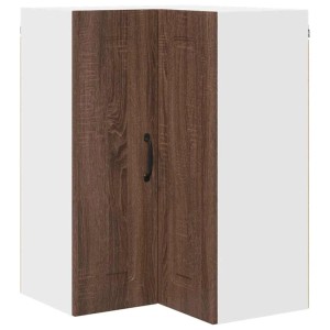 vidaXL Küchenwandschrank mit Regal Braun Eichen-Optik 57 x 57 x 80 cm 884731
